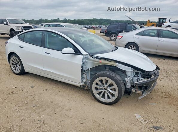 5YJ3E1EB6PF393576 2023 TESLA MODEL Белый Передняя правая четверть