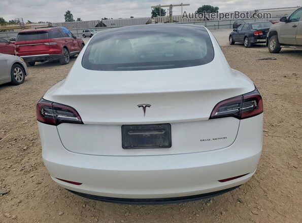 5YJ3E1EB6PF393576 2023 TESLA MODEL Белый Вид сзади
