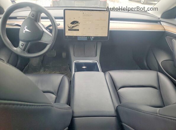 5YJ3E1EB6PF393576 2023 TESLA MODEL Белый Вид панели приборов