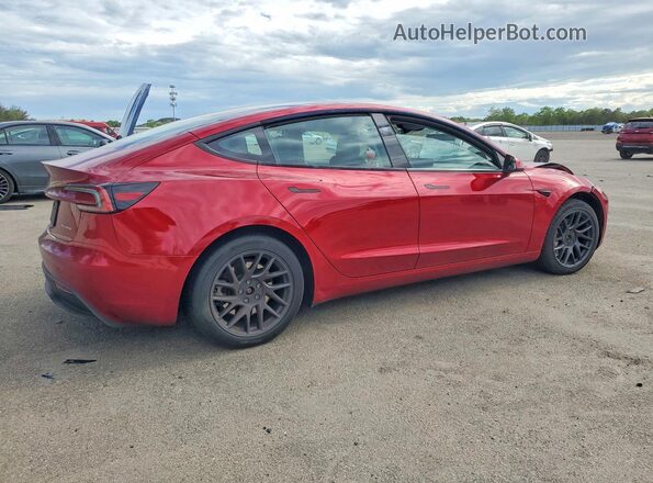 5YJ3E1EB6RF724739 2024 TESLA MODEL Красный Задняя правая четверть