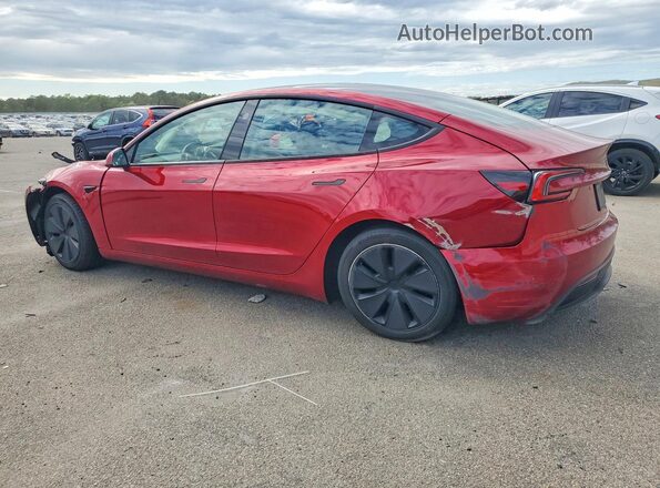 5YJ3E1EB6RF724739 2024 TESLA MODEL Красный Задняя левая четверть