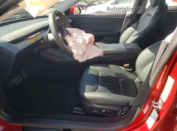 5YJ3E1EB6RF724739 2024 TESLA MODEL Красный Вид салона спереди