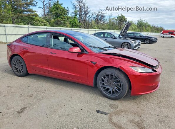 5YJ3E1EB6RF724739 2024 TESLA MODEL Красный Передняя правая четверть