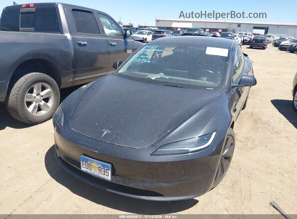 5YJ3E1EB6RF833766 2024 TESLA MODEL 3 Black Widok wnętrza z tyłu