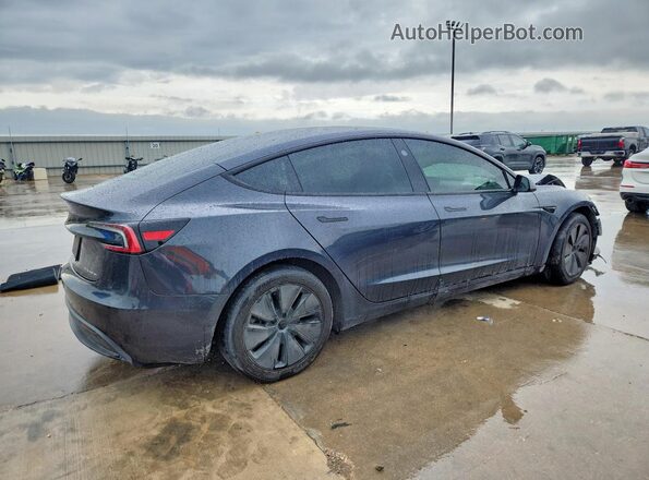 5YJ3E1EB6RF860580 2024 TESLA MODEL Черный Задняя правая четверть