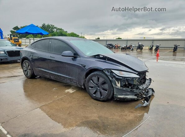 5YJ3E1EB6RF860580 2024 TESLA MODEL Черный Передняя правая четверть