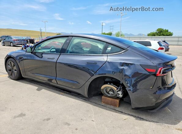 5YJ3E1EB6SF054356 2025 TESLA MODEL Gray Trasero izquierdo