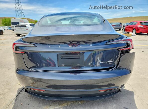 5YJ3E1EB6SF054356 2025 TESLA MODEL Gray Vista trasera