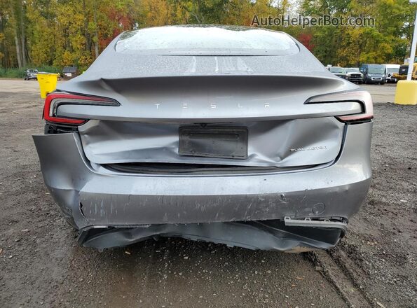 5YJ3E1EB6SF896470 2025 TESLA MODEL Gray Rear view