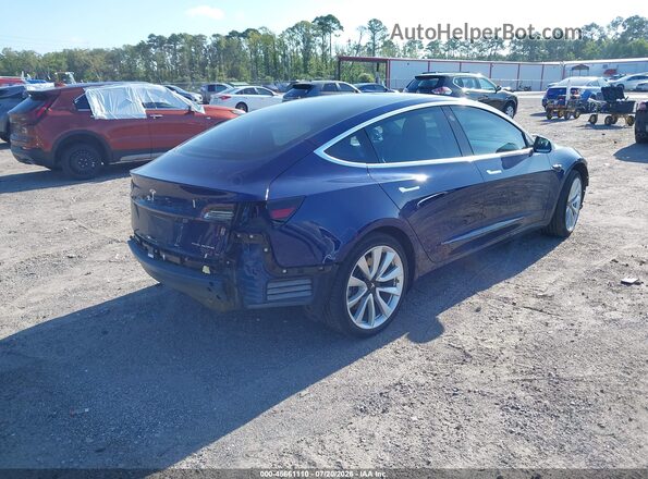 5YJ3E1EB7JF088157 2018 TESLA MODEL 3 Синий Задняя правая четверть