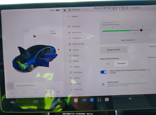 5YJ3E1EB7JF088157 2018 TESLA MODEL 3 Синий 
