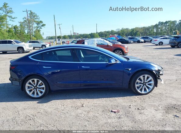 5YJ3E1EB7JF088157 2018 TESLA MODEL 3 Синий Вид задней части салона