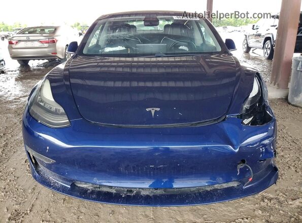 5YJ3E1EB7JF105071 2018 TESLA MODEL Blue Դիմացի տեսք