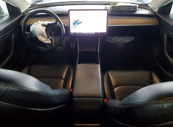 5YJ3E1EB7JF105071 2018 TESLA MODEL Blue Առջևի վահանակի տեսք