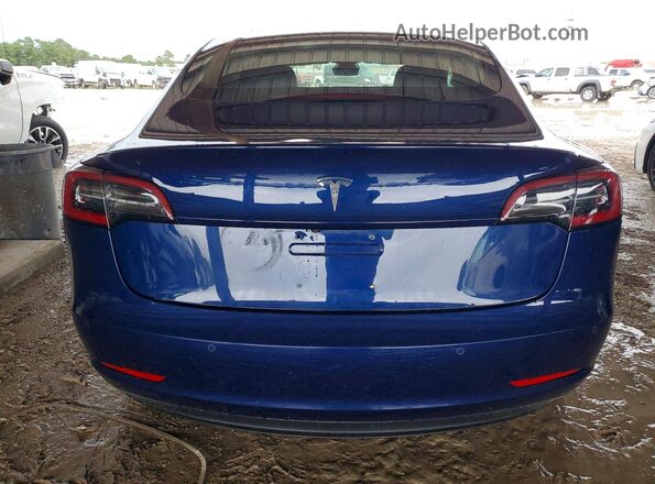 5YJ3E1EB7JF105071 2018 TESLA MODEL Blue Հետևի տեսք