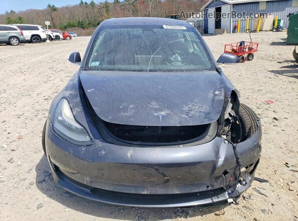 5YJ3E1EB7JF185746 2018 TESLA MODEL Gray Front view