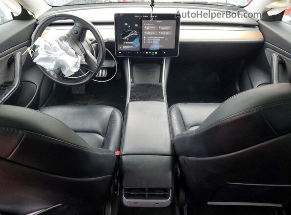 5YJ3E1EB7JF185746 2018 TESLA MODEL Gray Dashboard view