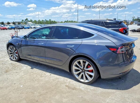 5YJ3E1EB7KF434659 2019 TESLA MODEL Gray Задня ліва чверть