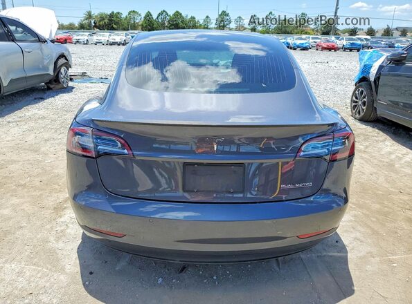 5YJ3E1EB7KF434659 2019 TESLA MODEL Gray Вид ззаду