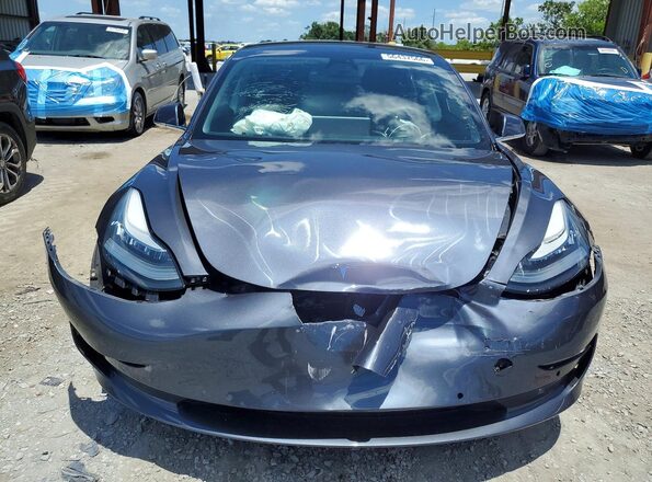 5YJ3E1EB7KF434659 2019 TESLA MODEL Gray Вид спереду
