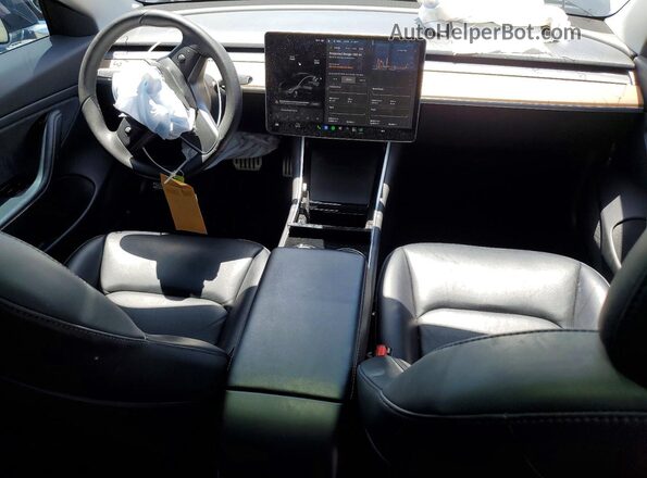 5YJ3E1EB7KF434659 2019 TESLA MODEL Gray Вид панелі приладів