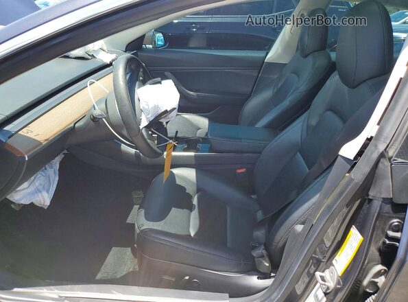 5YJ3E1EB7KF434659 2019 TESLA MODEL Gray Вид салону спереду