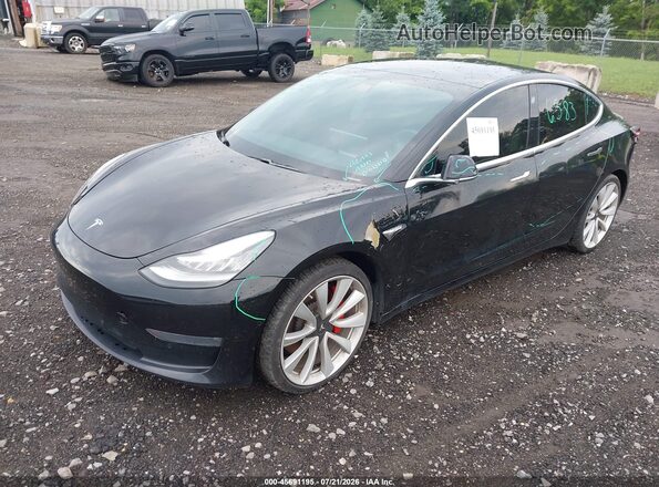 5YJ3E1EB7KF441580 2019 TESLA MODEL 3 Black Front left