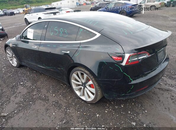 5YJ3E1EB7KF441580 2019 TESLA MODEL 3 Black Rear left