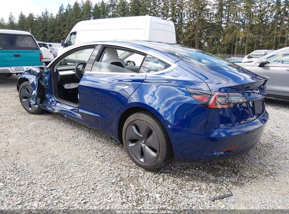 5YJ3E1EB7KF522112 2019 TESLA MODEL 3 Blue Հետևի ձախ