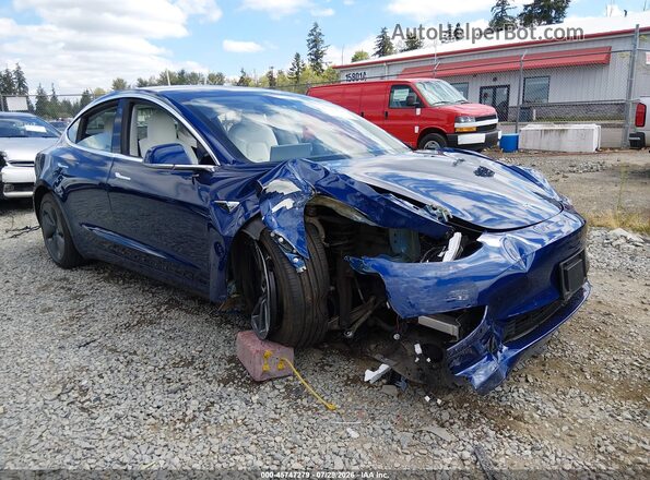 5YJ3E1EB7KF522112 2019 TESLA MODEL 3 Blue Դիմացի տեսք