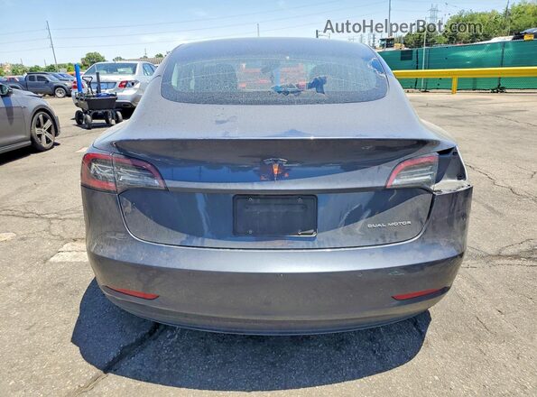 5YJ3E1EB7LF620137 2020 TESLA MODEL Серый Вид сзади