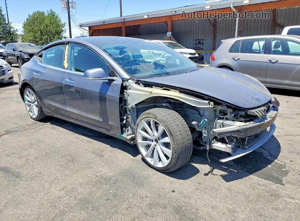 5YJ3E1EB7LF620137 2020 TESLA MODEL Серый Передняя правая четверть