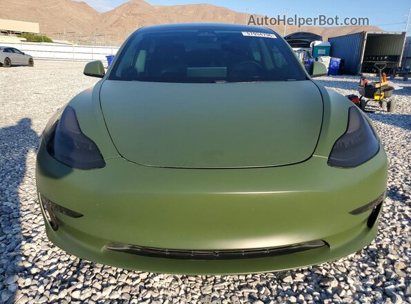 5YJ3E1EB7LF638525 2020 TESLA MODEL Green Front view