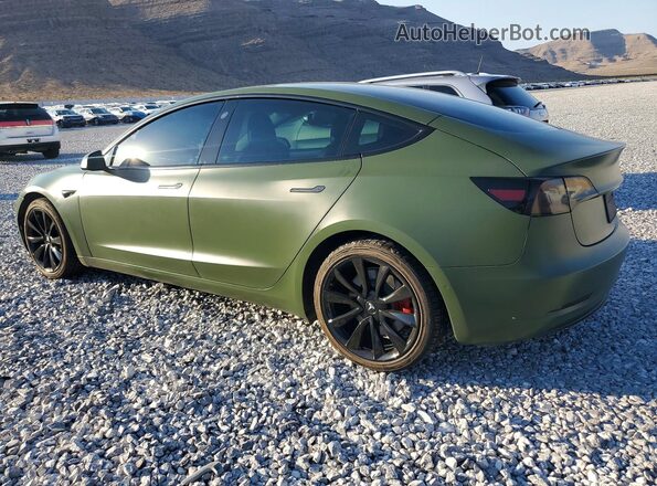 5YJ3E1EB7LF638525 2020 TESLA MODEL Green Rear left
