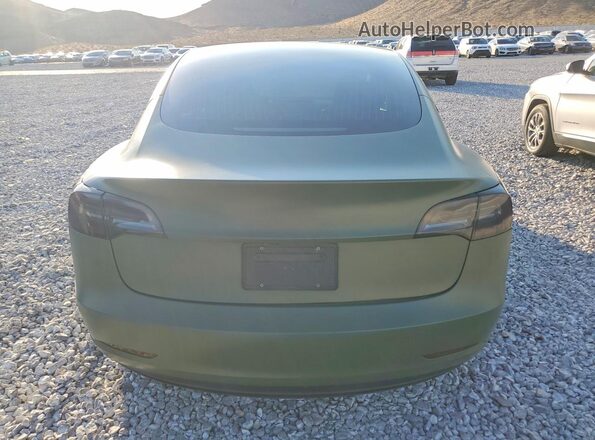 5YJ3E1EB7LF638525 2020 TESLA MODEL Green Rear view