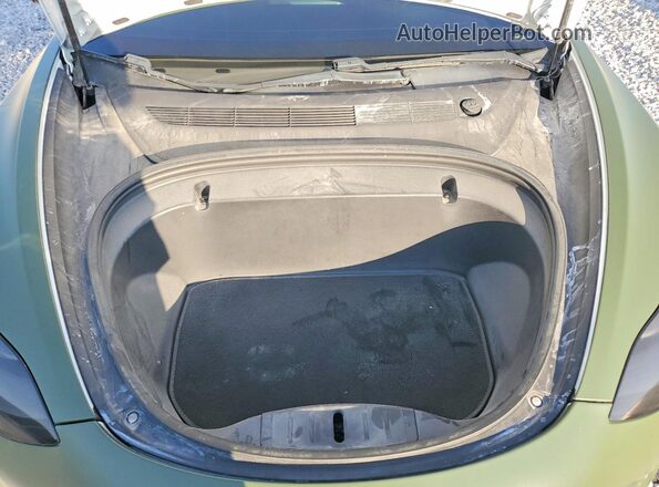 5YJ3E1EB7LF638525 2020 TESLA MODEL Green Rear interior view
