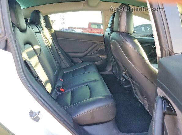 5YJ3E1EB7LF638525 2020 TESLA MODEL Green Rear seats view
