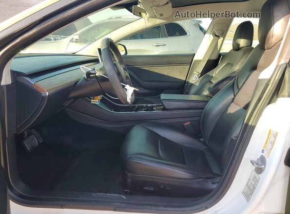 5YJ3E1EB7LF638525 2020 TESLA MODEL Green Front interior view