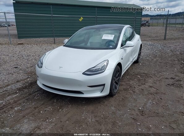 5YJ3E1EB7LF791342 2020 TESLA MODEL 3 Белый Передняя левая четверть