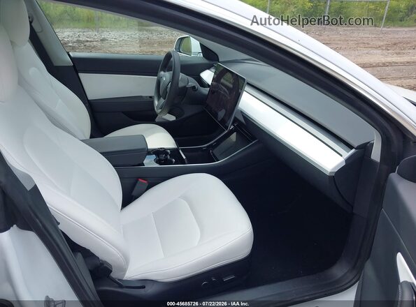 5YJ3E1EB7LF791342 2020 TESLA MODEL 3 Белый Вид салона спереди