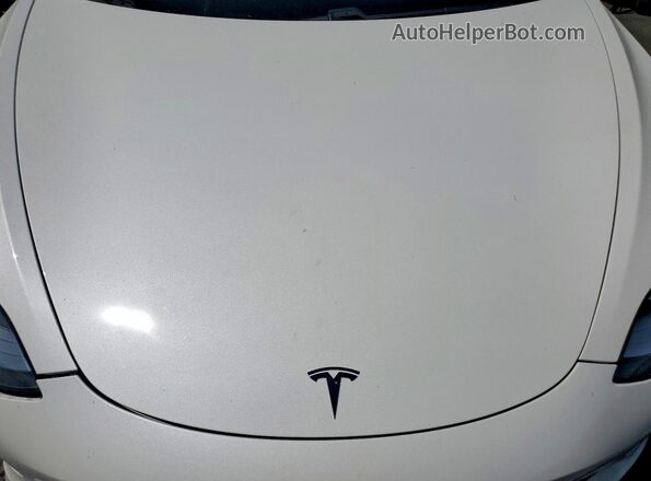 5YJ3E1EB7LF798226 2020 TESLA MODEL White Widok wnętrza z tyłu