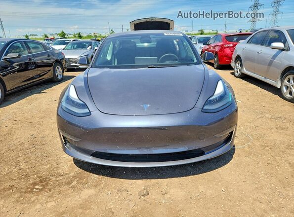 5YJ3E1EB7MF015259 2021 TESLA MODEL Gray Widok z przodu