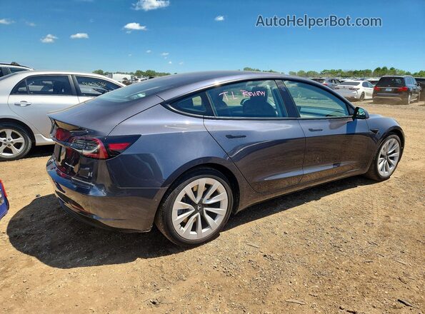 5YJ3E1EB7MF015259 2021 TESLA MODEL Gray Tył prawy