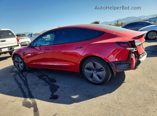 5YJ3E1EB7MF875470 2021 TESLA MODEL Red Trasero izquierdo