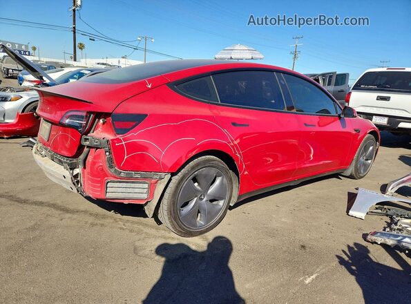 5YJ3E1EB7MF875470 2021 TESLA MODEL Red Trasero derecho