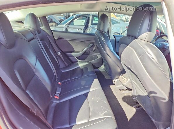5YJ3E1EB7MF875470 2021 TESLA MODEL Red Vista de los asientos traseros