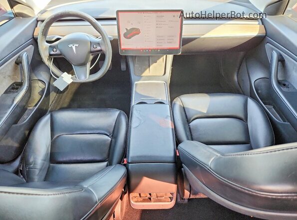 5YJ3E1EB7MF875470 2021 TESLA MODEL Red Vista del salpicadero
