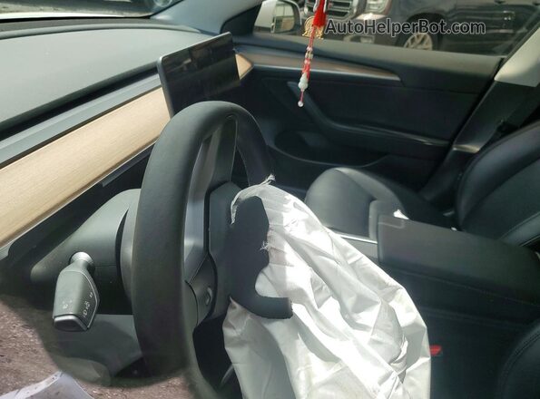 5YJ3E1EB7MF973267 2021 TESLA MODEL Белый Вид щитка приборов