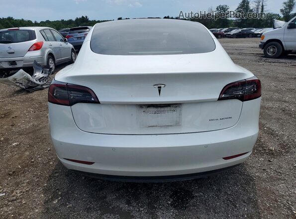 5YJ3E1EB7MF973267 2021 TESLA MODEL Белый Вид сзади