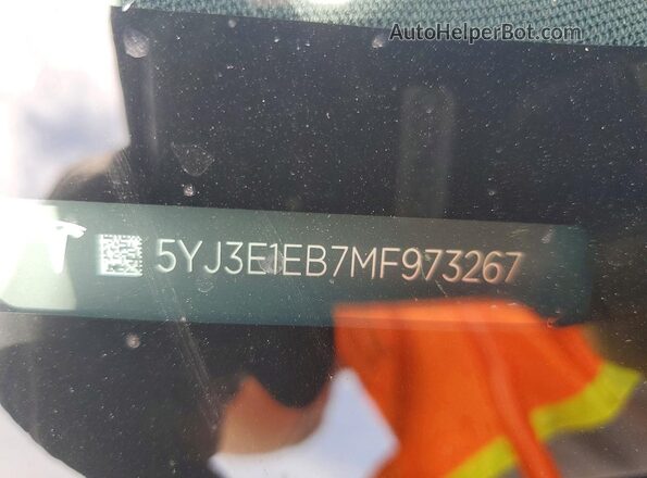 5YJ3E1EB7MF973267 2021 TESLA MODEL Белый Вид подкапотного пространства